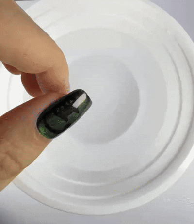 Tutorial: Soaking hands in warm water to gently remove Velvetkay press-on nails applied with tabs.