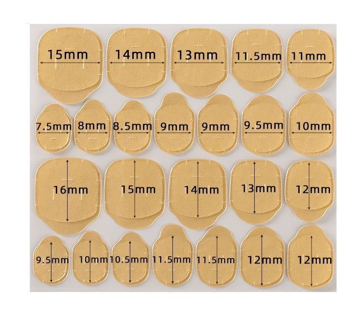 Velvetkay press on nails sticky tabs for M and L size